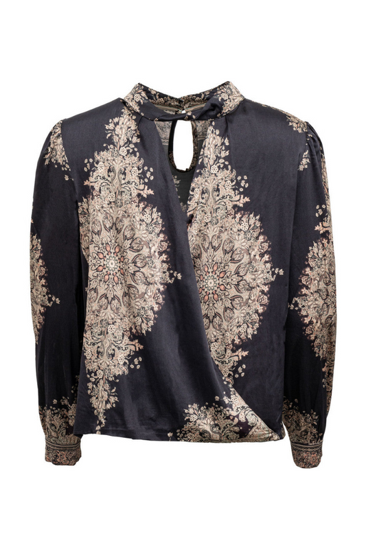 Costamani Beautii Black Flower Blouse