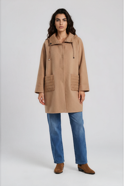 Milano Camel Merino Blend Long Jacket