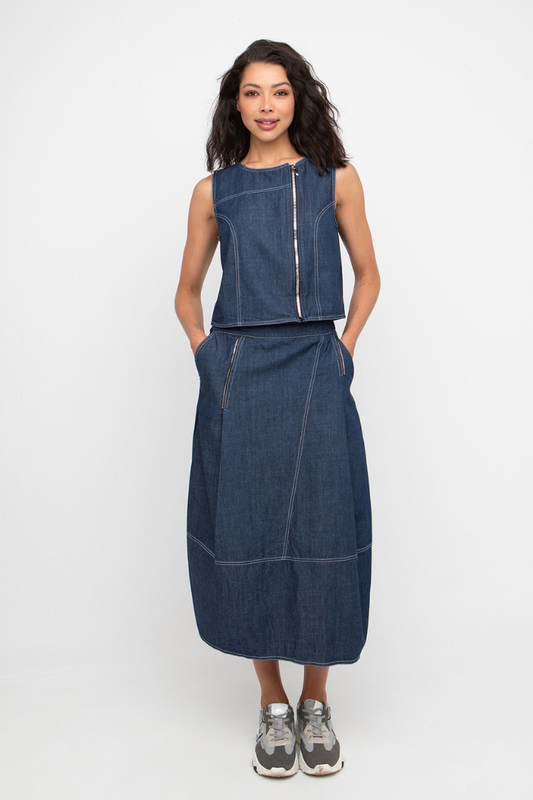 Ozai n Ku Denim Balloon Skirt