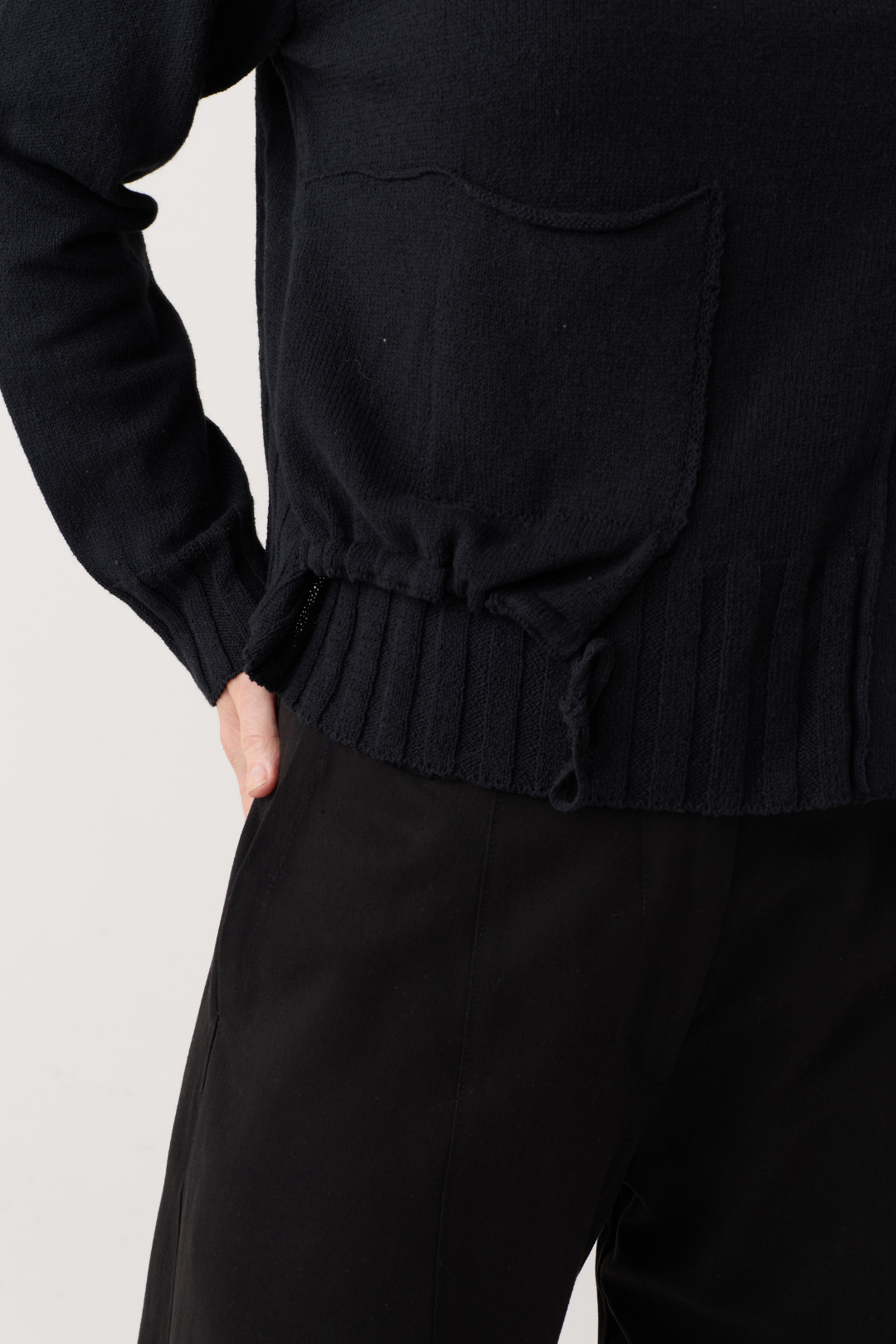 Lurdes Bergada Black Zip Cardigan 803