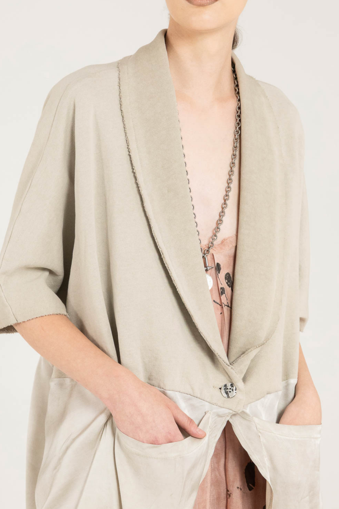 Sanctamuerte Sand Shell Batwing Jacket S368