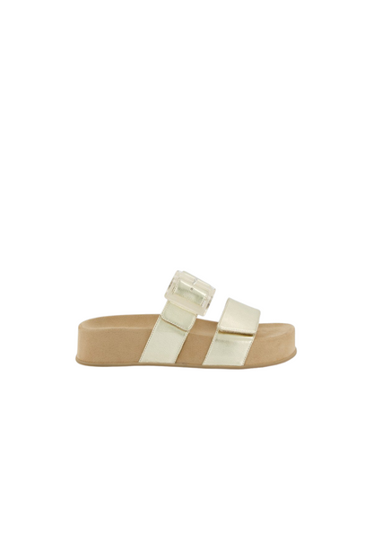 Paul Green Gold Platino Future Metallic Sandals