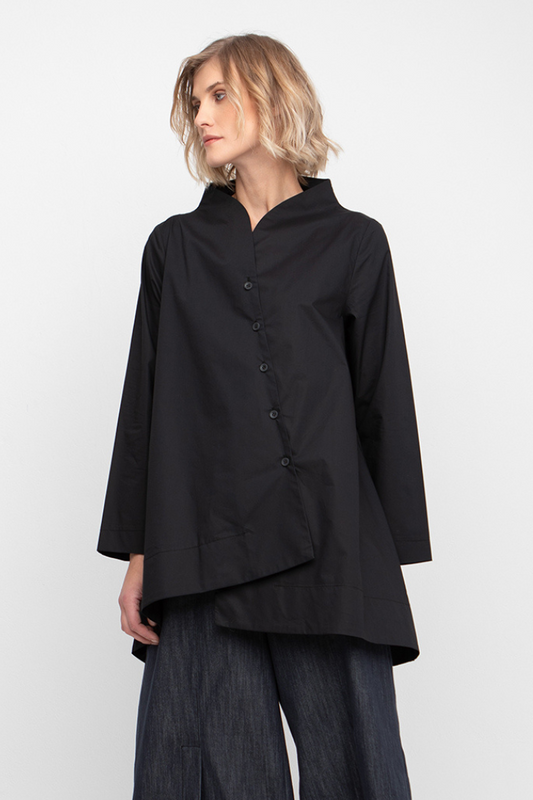 Ozai N Ku Black Longline Shirt