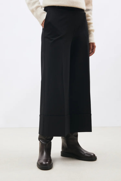 Humility SOPHIO Black Wide Crop Trouser