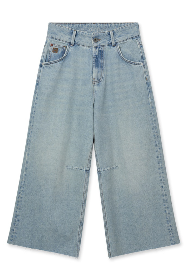 HEYANNO Sweet Light Blue Cropped Jeans