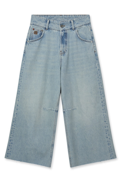HEYANNO Sweet Light Blue Cropped Jeans