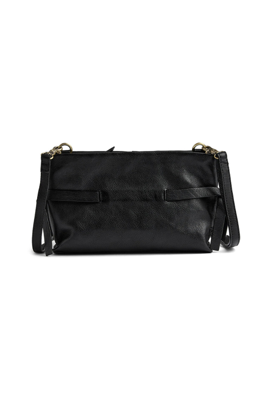 Depeche Black (Nero) Clutch Bag w/Tie Detail