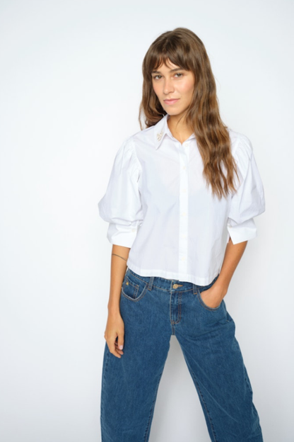 Mos Mosh Adjao White Bernat Shirt