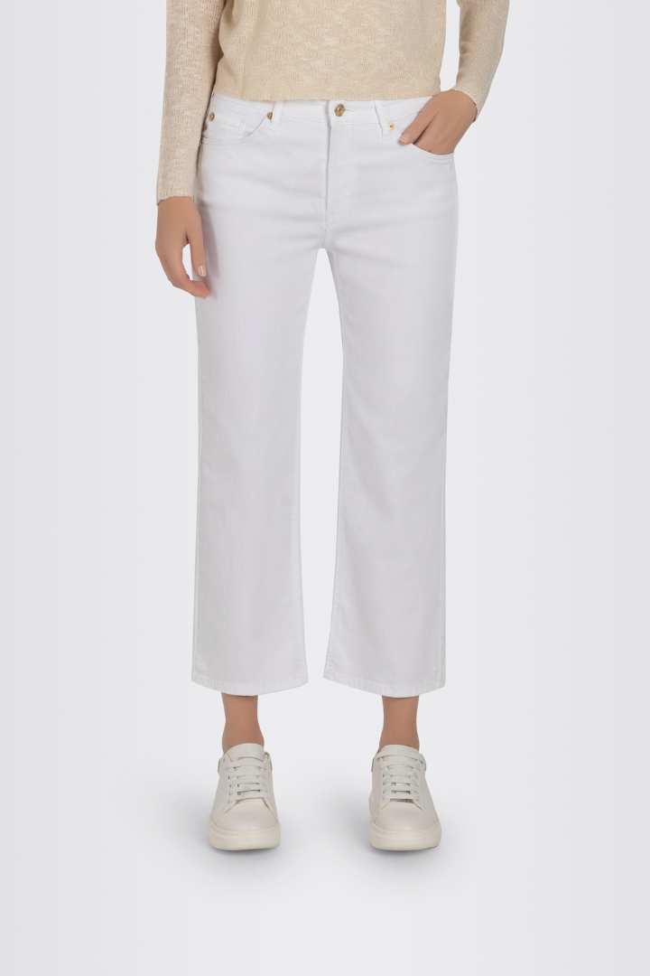 Mac White Denim Culotte