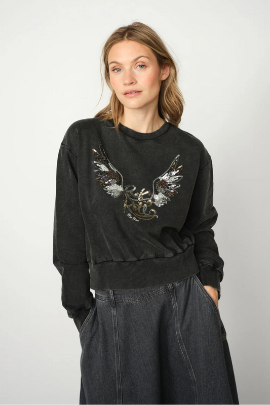 Mos Mosh Cosette Phantom Deco Sweatshirt