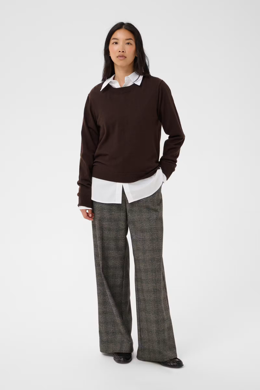 Part Two Ninni Black Check Trouser