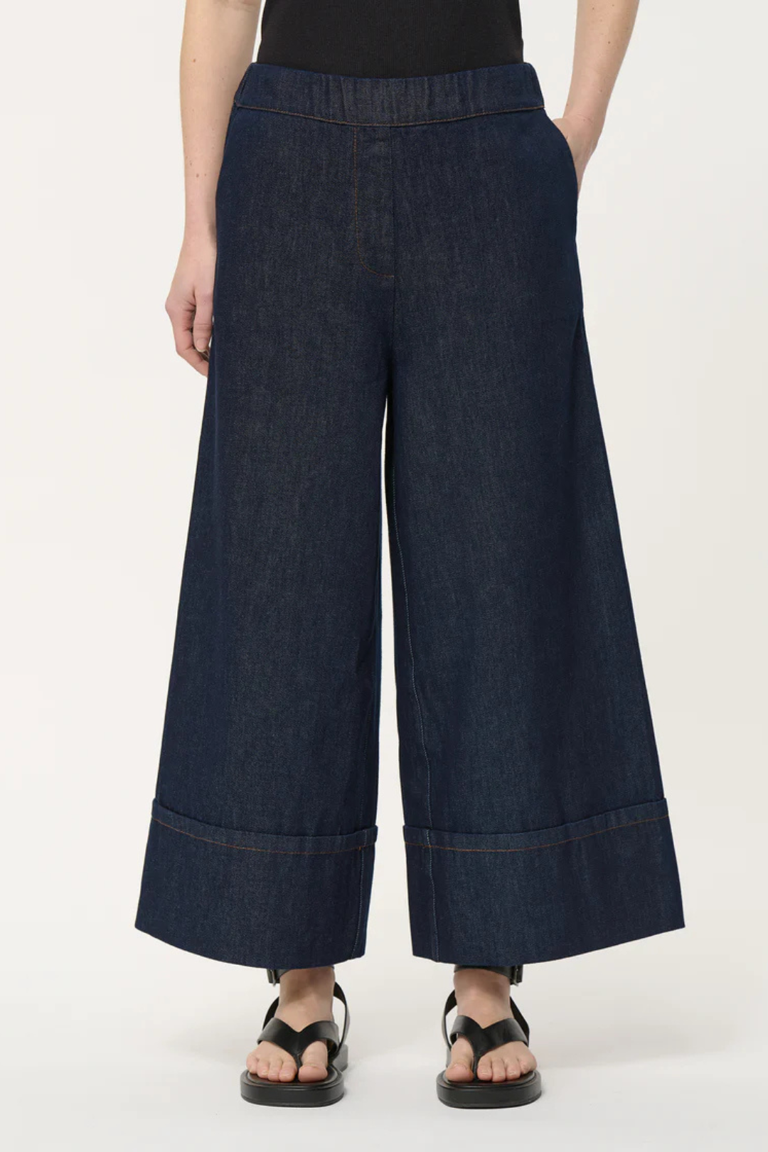 Humility Sophio Denim Blue Wide-leg Trousers