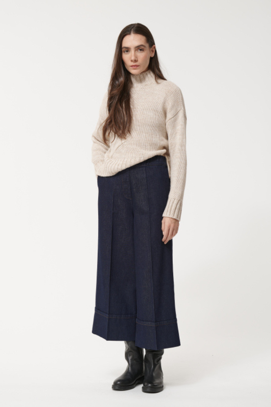 Humility SOPHIO-D Denim Blue Crop Trouser