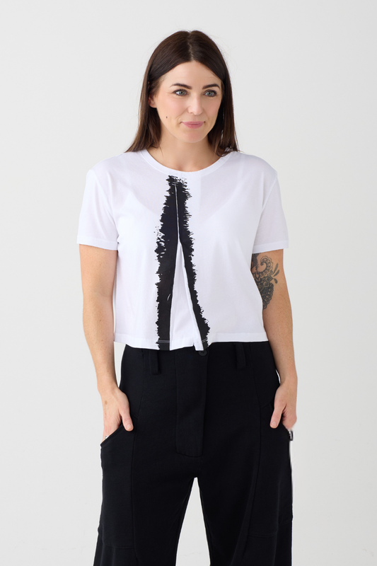 Lurdes Bergada White/Black T-Shirt 701