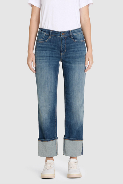 Mac Laura Turn Up Authentic Stretch Denim Jeans