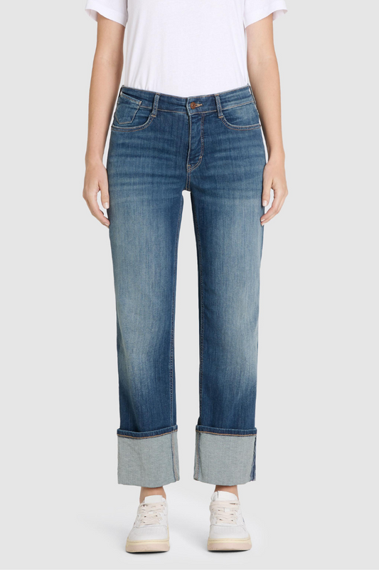 Mac Laura Turn Up Authentic Stretch Denim Jeans