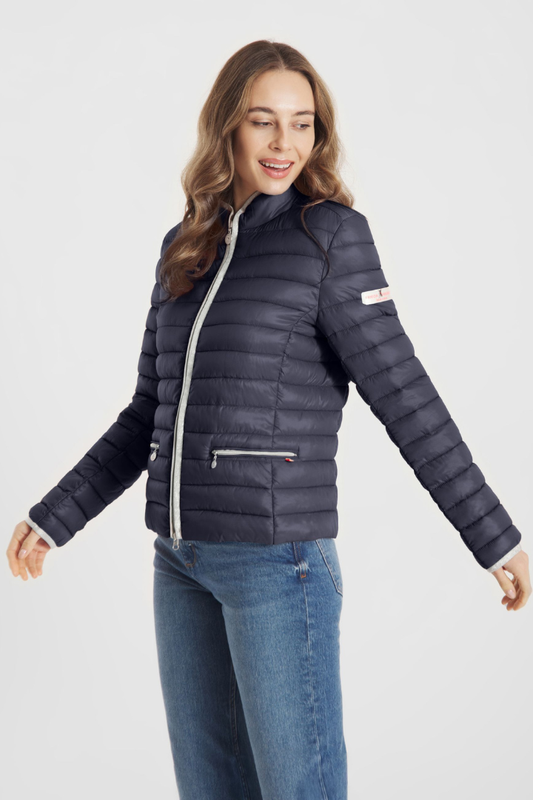 FF Navy Blue Quilted Jacket