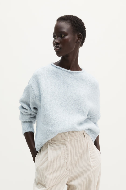 Marc O'Polo Light Blue Boat-Neck Jumper