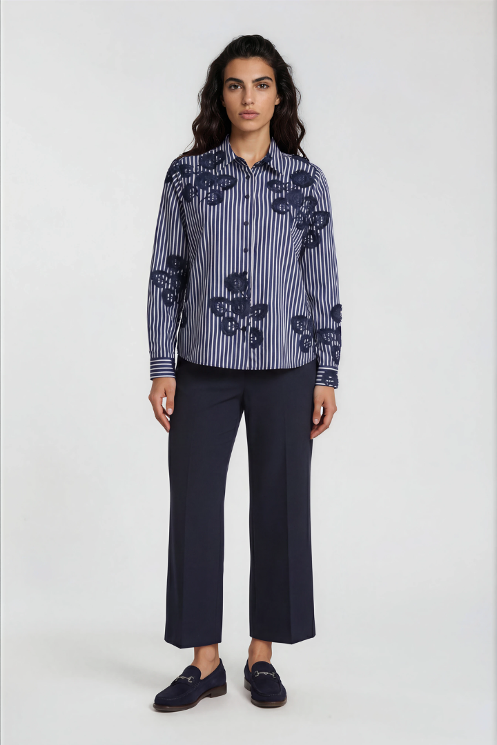 Milano Navy Stripe Shirt