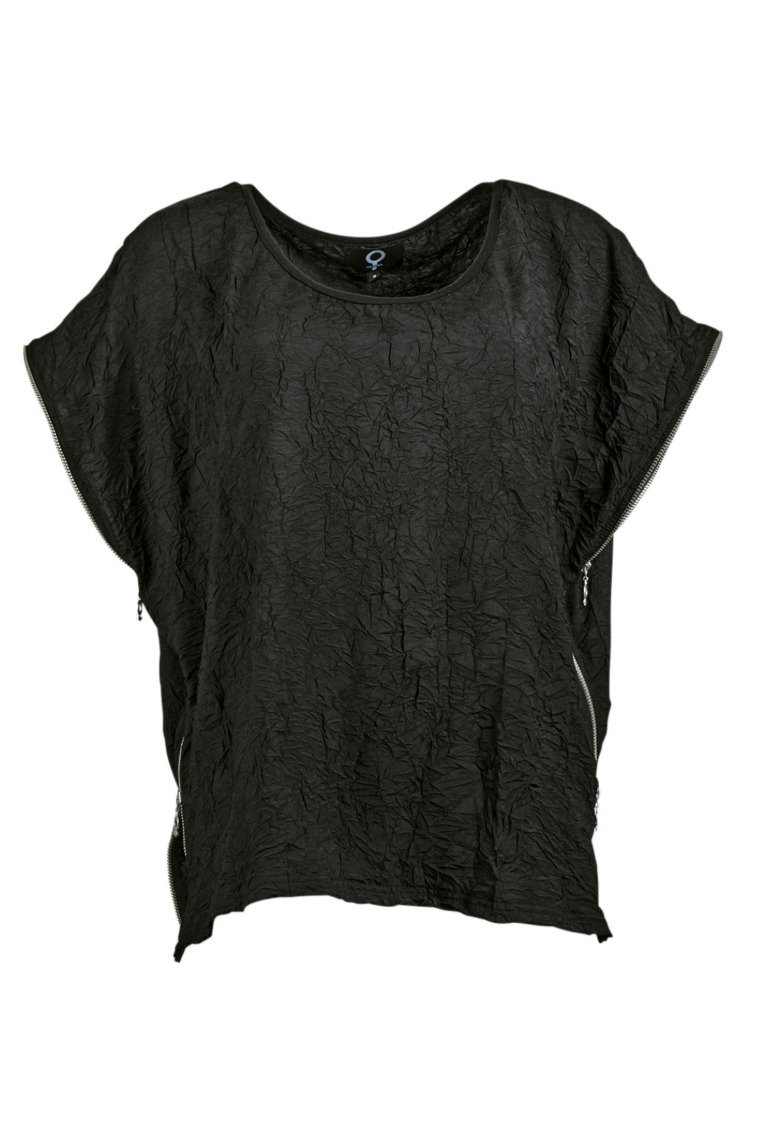 My Soul Black Crincle Top / Side Zip