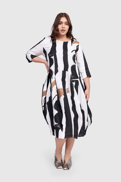 URBAN Zebra Print Relaxed Dress