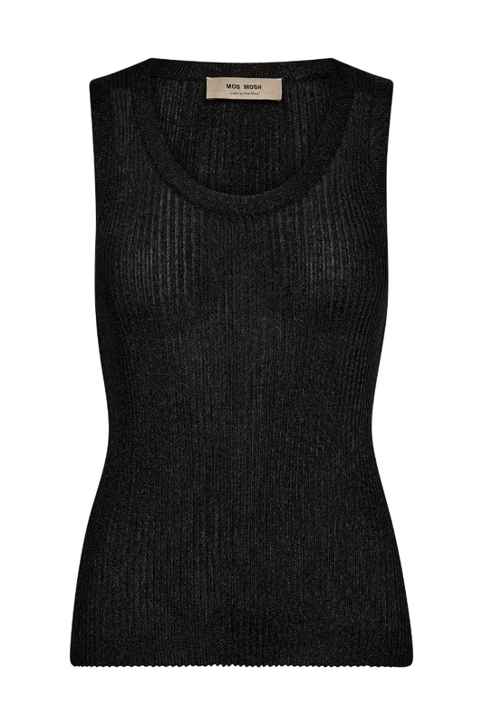 Mos Mosh Relena Imanja Black Knit Vest Top
