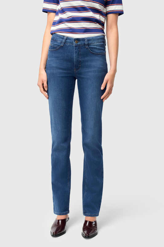Mac Dream Mid Blue Straight Leg Jeans