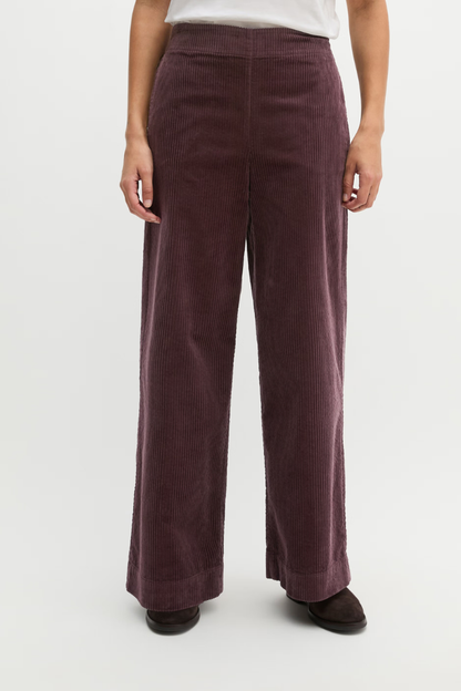 Marc O'Polo Black Cherry Wide Pull-On Trousers