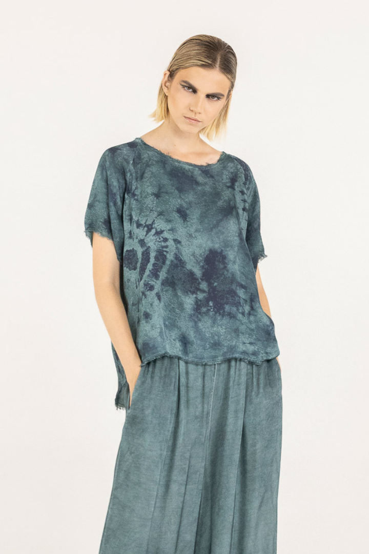 Sanctamuerte Sand Shell Tie Dye Top S314