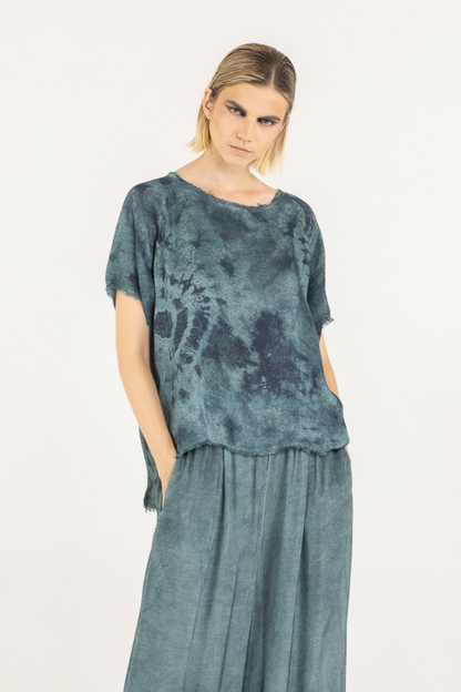 Sanctamuerte Sand Shell Tie Dye Top S314