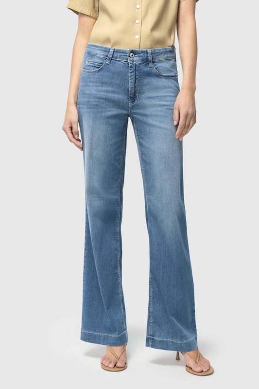 Mac Dream Wide Summer Mid Blue Jeans