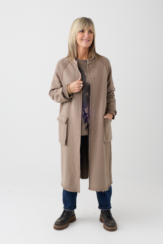 Kedziorek Taupe Patch Pocket Coat 5553