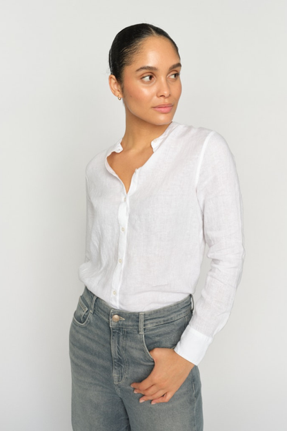 Mos Mosh Artina White Linen Shirt