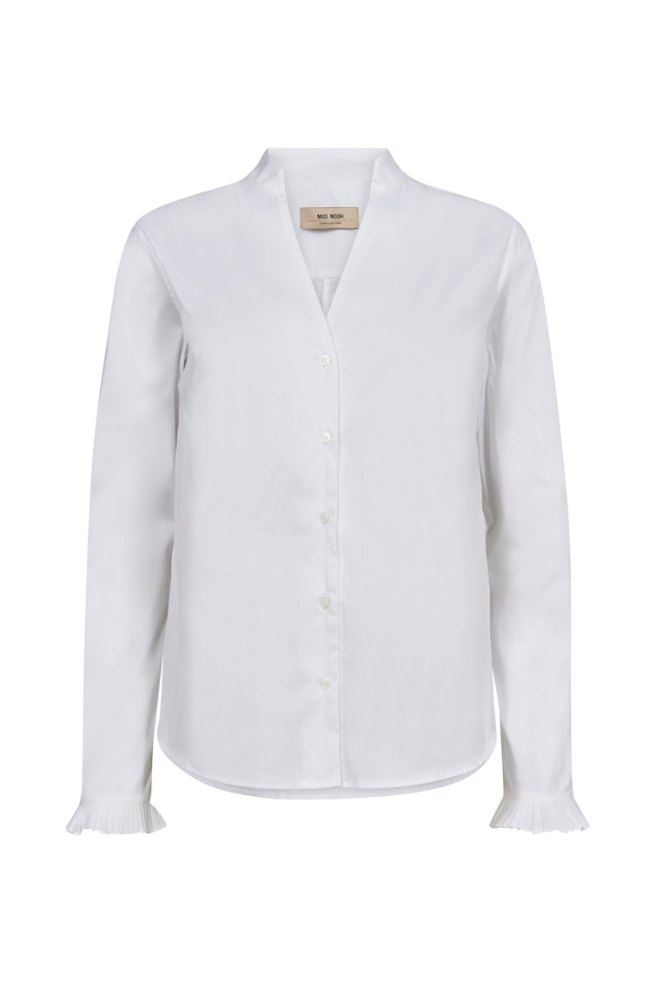 Mos Mosh Hassie White Pleat Shirt