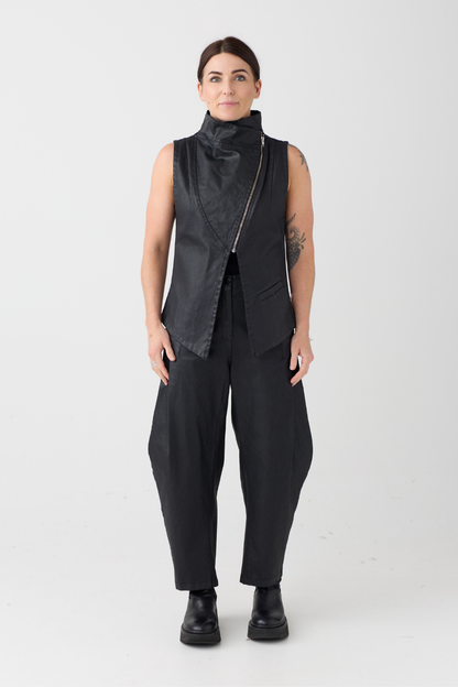 Lurdes Bergada Black Coated Trouser 300