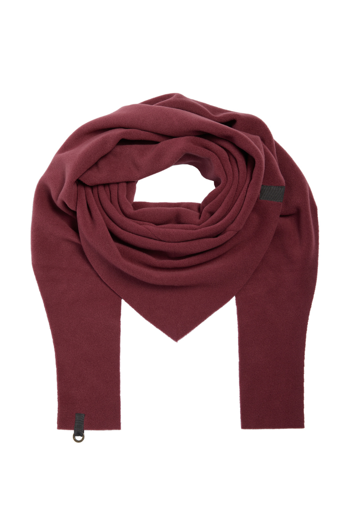 HS Bordeaux Triangle Scarf 4051