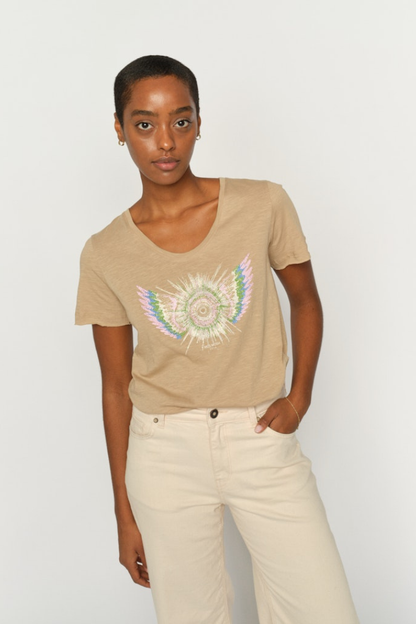 Mos Mosh Romi Twill Gethi Glam T-Shirt