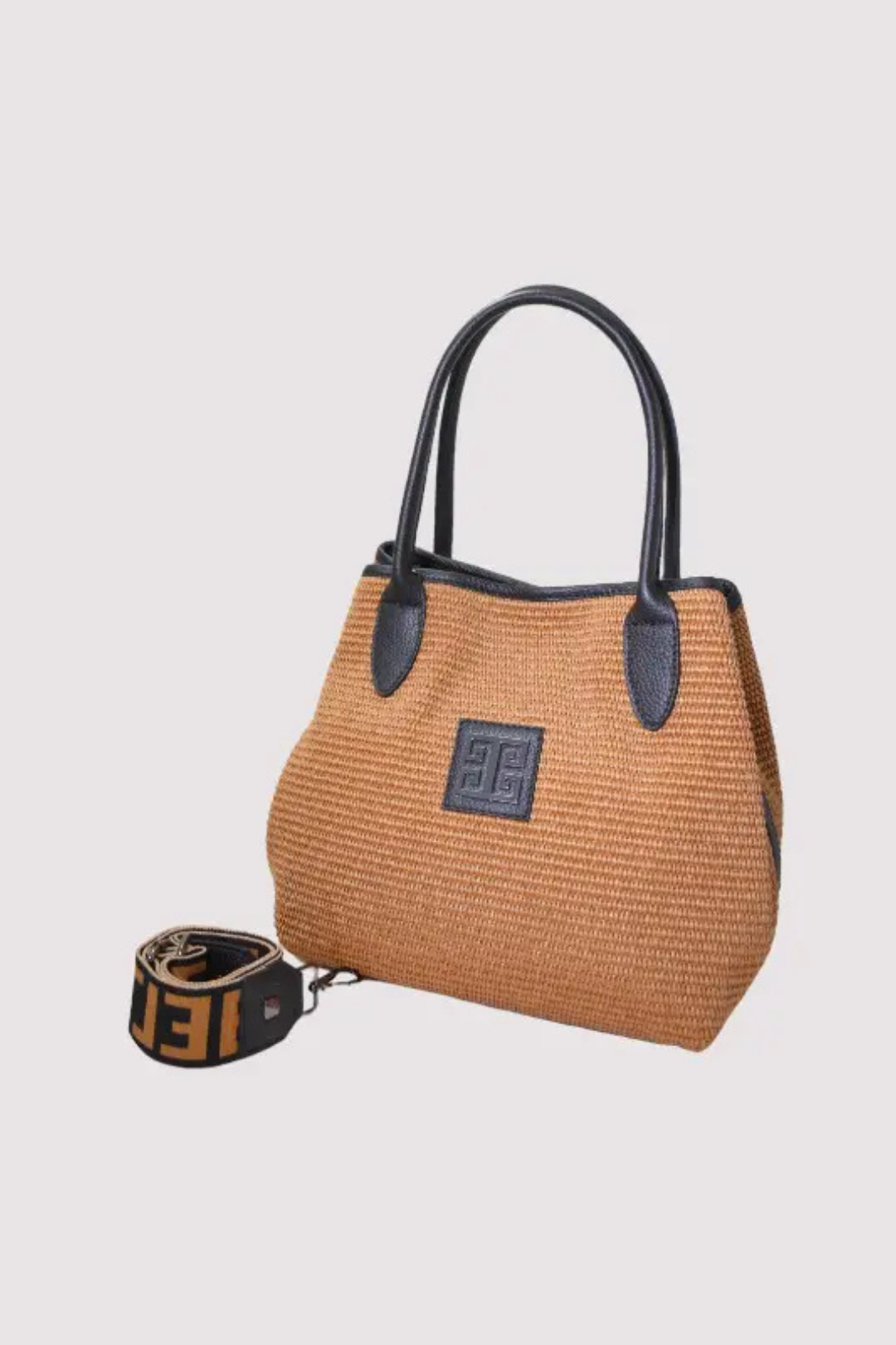 EL Tobacco/Black Emmelia Tote Bag