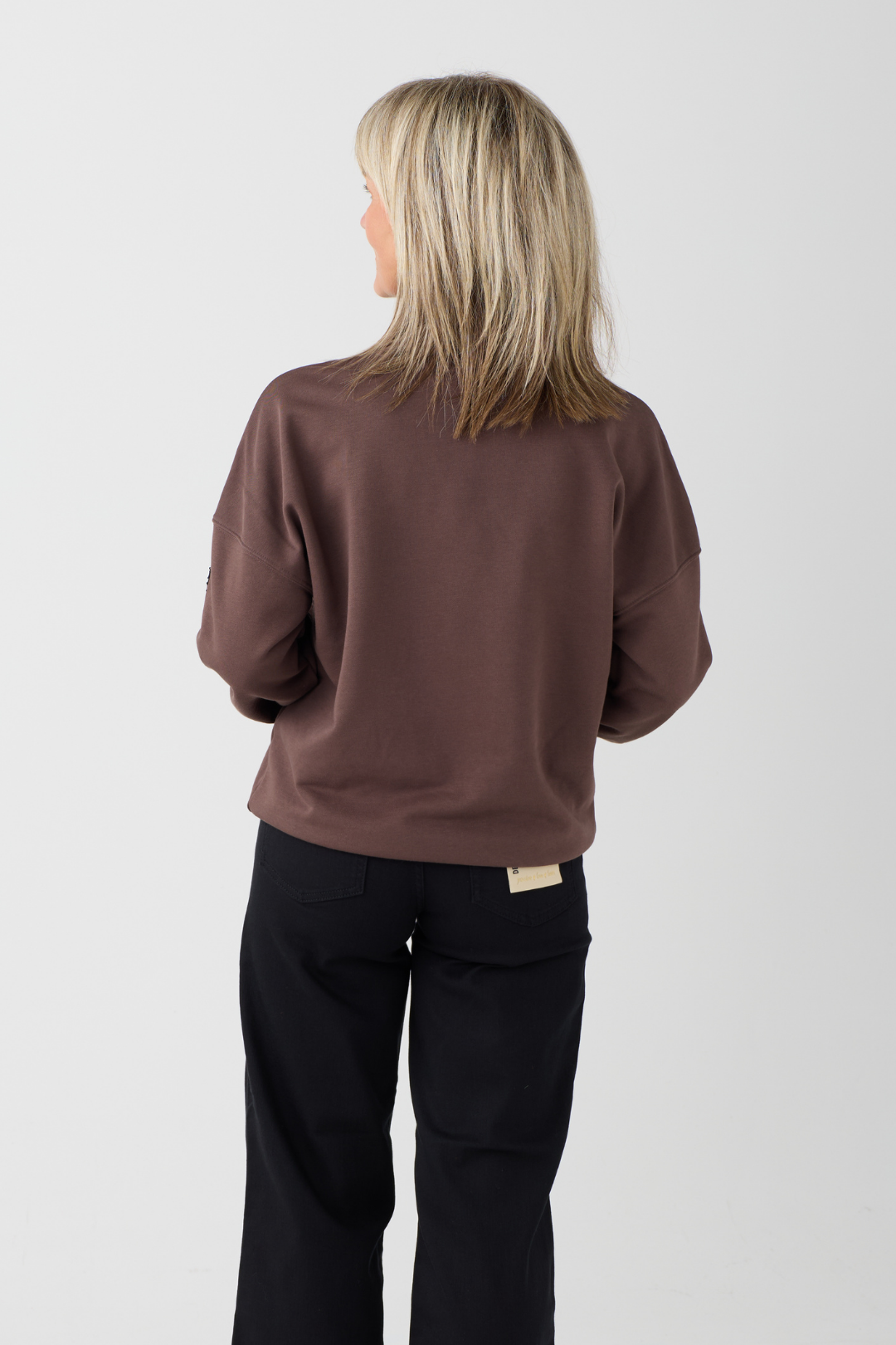 Margittes Brown Sequin Spot Sweatshirt