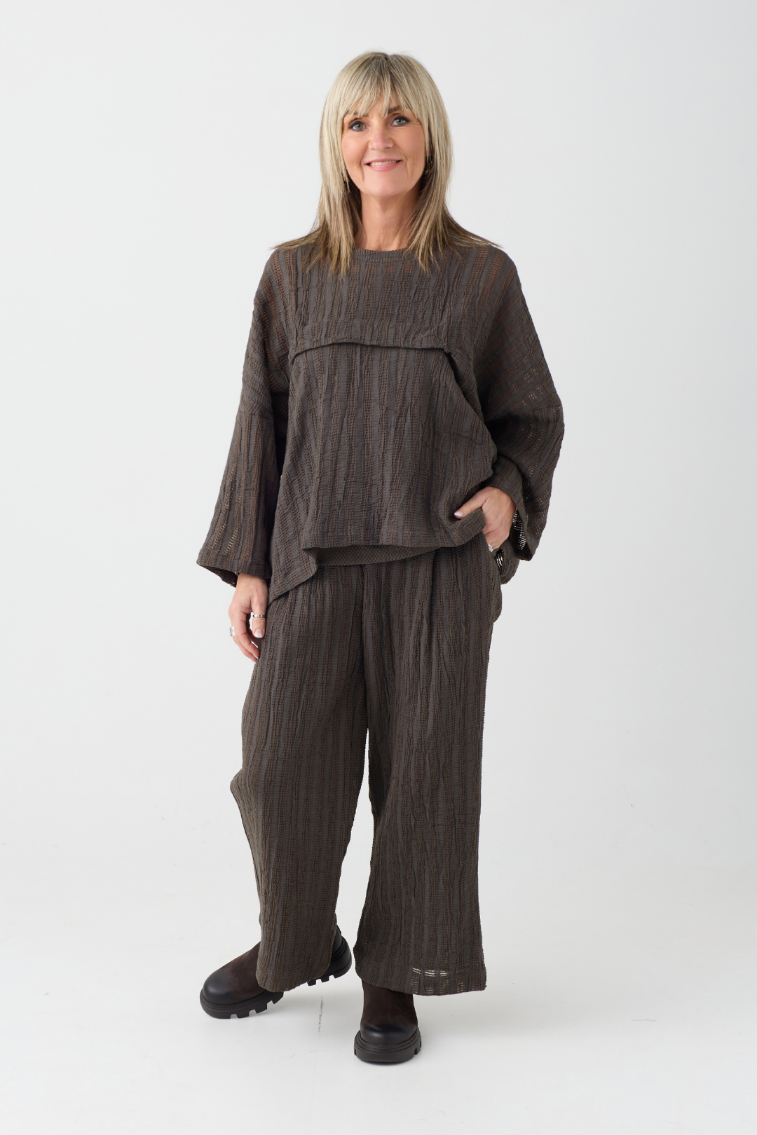 el2 Dark Brown/Khaki Trouser 8012