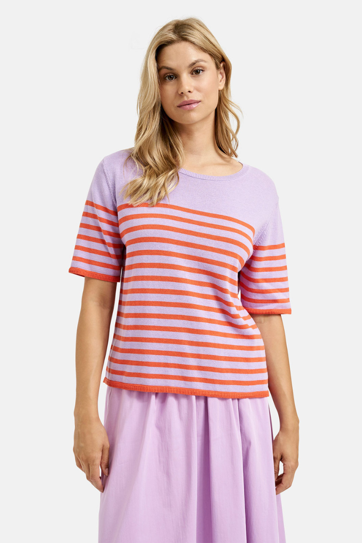 Milano Violet Stripe Jumper