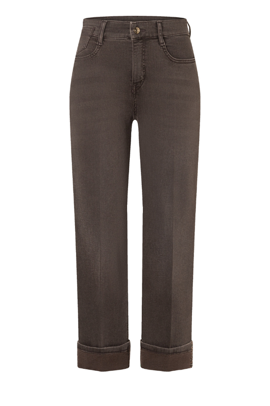 Mac Laura Brown/Stone Turn-Up Glitter Jeans