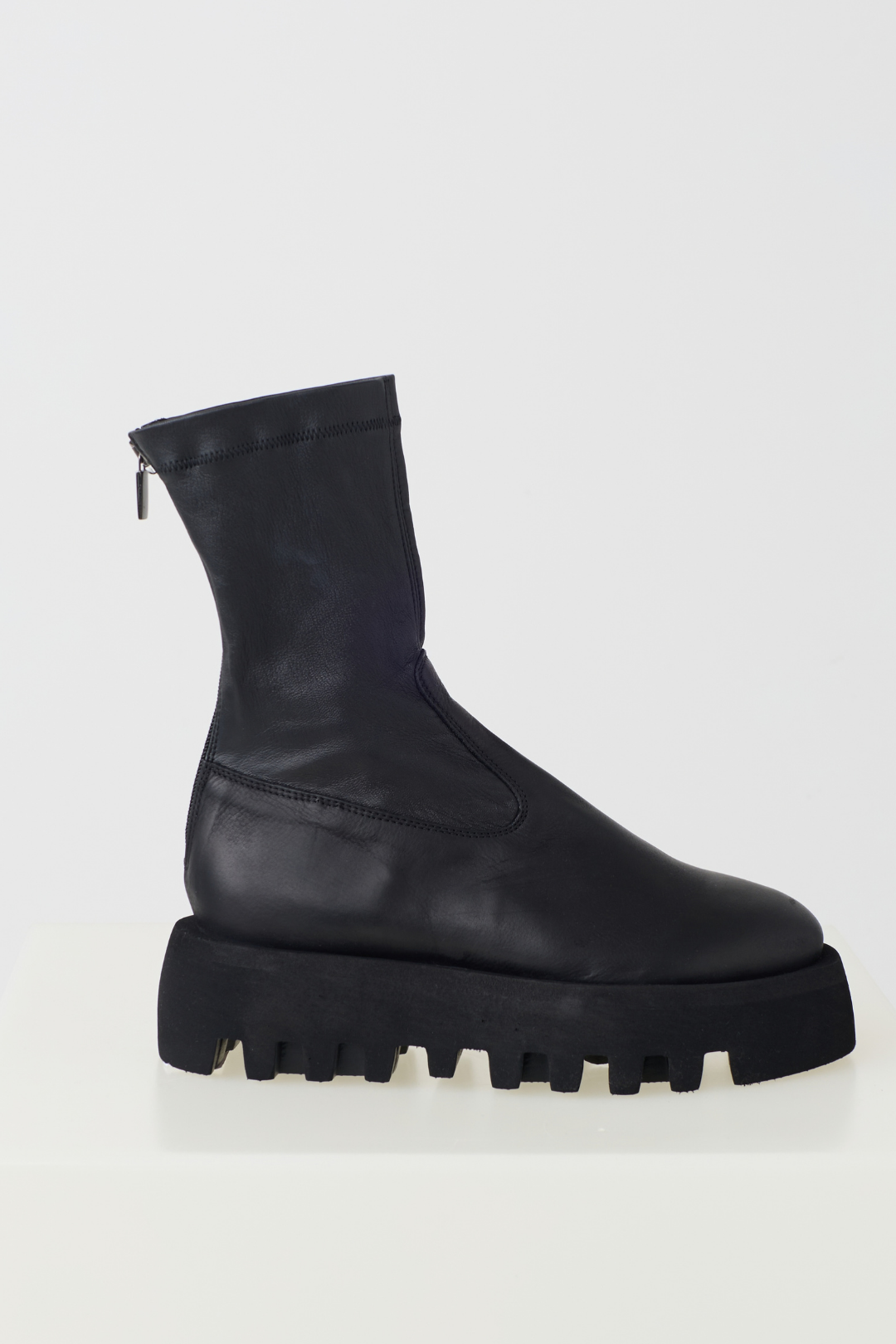 Lofina Black/Nero Nappa Stretch Short Boot
