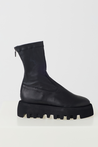 Lofina Black/Nero Nappa Stretch Short Boot