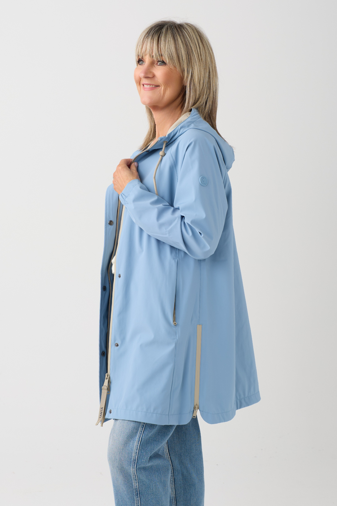 Tanta Neboa Faded Denim Raincoat