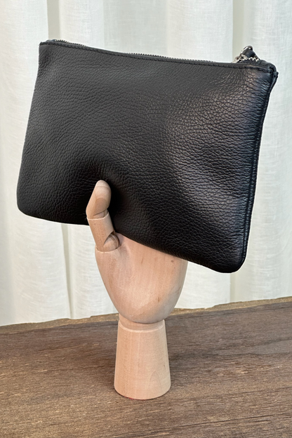 Moda Black Leather Pouch