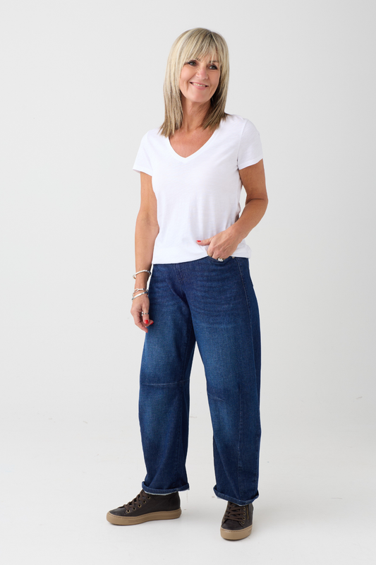Mac Dakota Blue Mended Wash Jeans