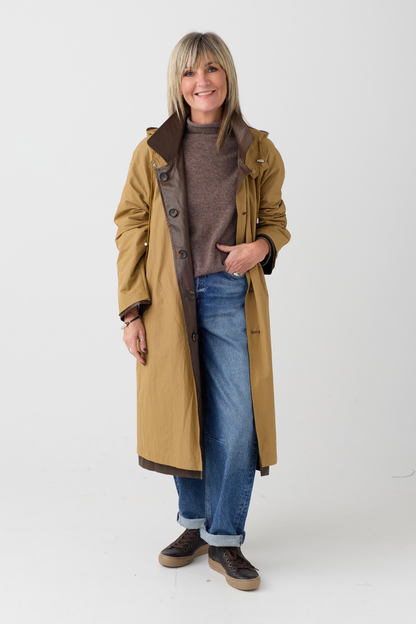 el2 Brown/Camel Reversible Coat 6024