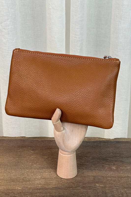 Moda Tan Leather Pouch