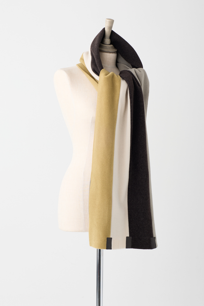 HS Olive/Kit/Chocolate/Elephant Straight Scarf